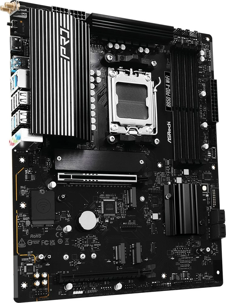 Pllakë amë ASRock B850 Pro-A WiFi, Socket AM5, DDR5, 256GB, WiFi 6E, Bluetooth, ATX