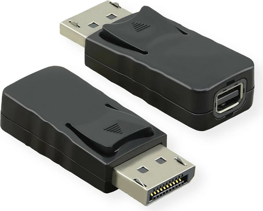 Adapter DisplayPort VALUE, DP mashkull në Mini DP femër, 4K 60Hz, i zi