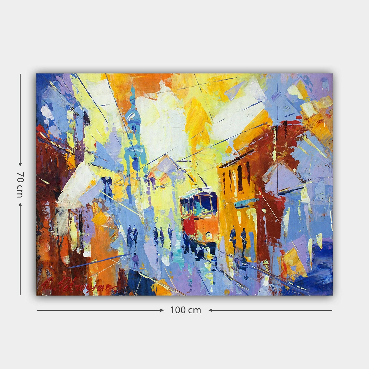 Pikturë dekorative në kanavacë, shumëngjyrëshe, 70x100cm, 446402158_70100
