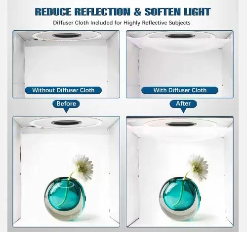 Kuti fotografike me drita LED KFP, për fotografi profesionale të produkteve