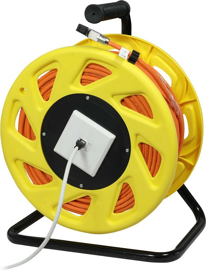Tambur kablli rrjeti Synergy21 CAT6A, 90m, RJ45, S/FTP, LSZH, portokalli