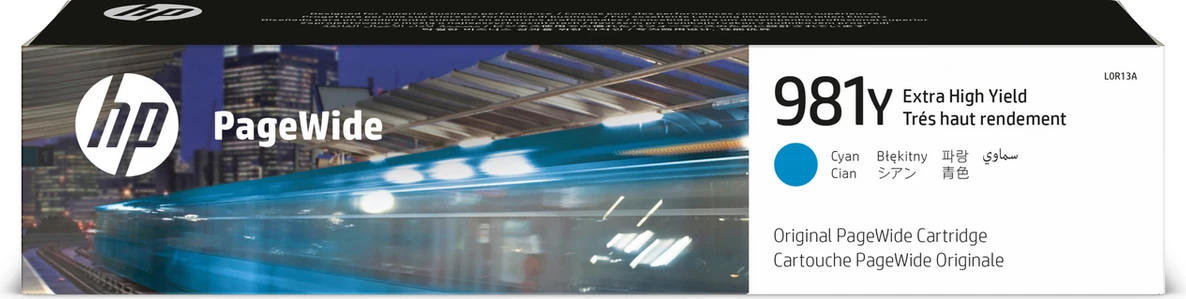 Kartush bojë printeri, HP, 981Y / L0R13A, PageWide XXL 183 ml deri 16000 faqe, cyan