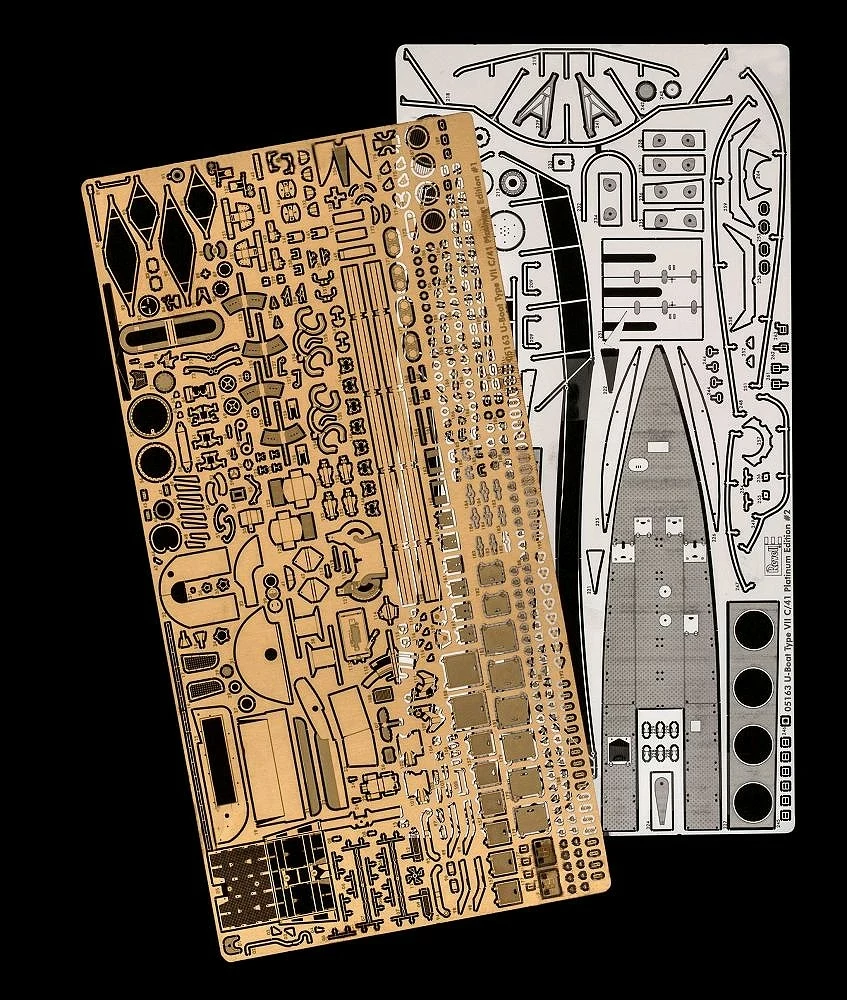 Model plastik nëndetëse gjermane Revell Type VII C/41, 1:72, 832 pjesë, Level 5