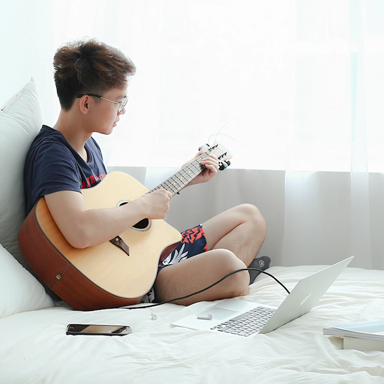 Kabllo audio Ugreen AV127 10625, mini jack 3.5mm në jack 6.35mm, 1m, Gri