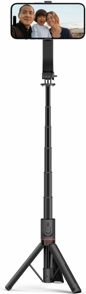 Selfie stick me tripod Tech-Protect L04S, Bluetooth, për smartphone, MagSafe, i zi