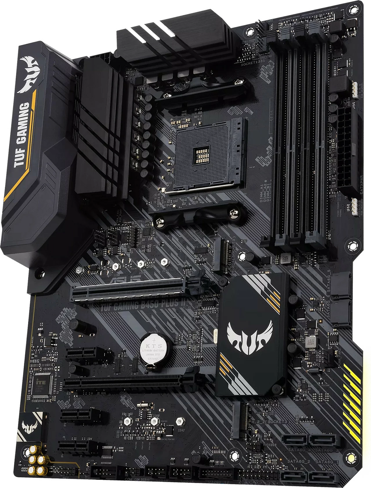 Pllakë amë ASUS TUF GAMING B450-PLUS II, AMD, Socket AM4, 128 GB, e zezë