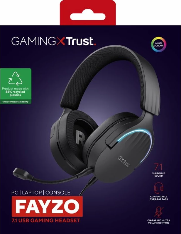 Kufje gaming Trust për meshkuj, të zeza