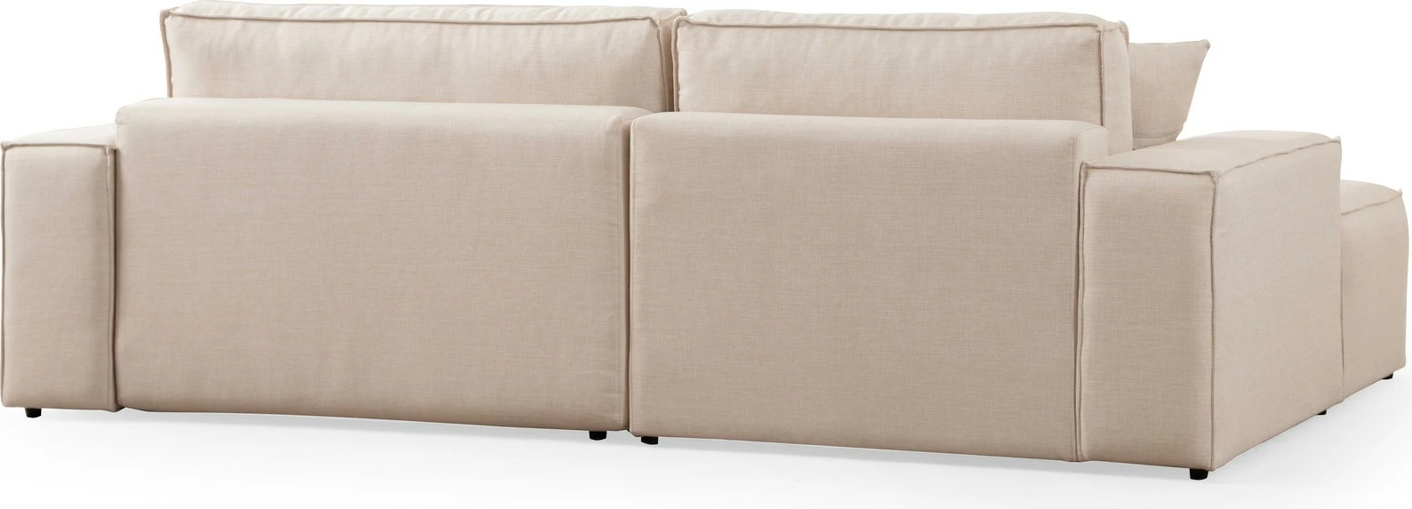 Kënd divan-krevat Atelier del Sofa, model Pırlo kënd i majtë, ngjyrë ecru
