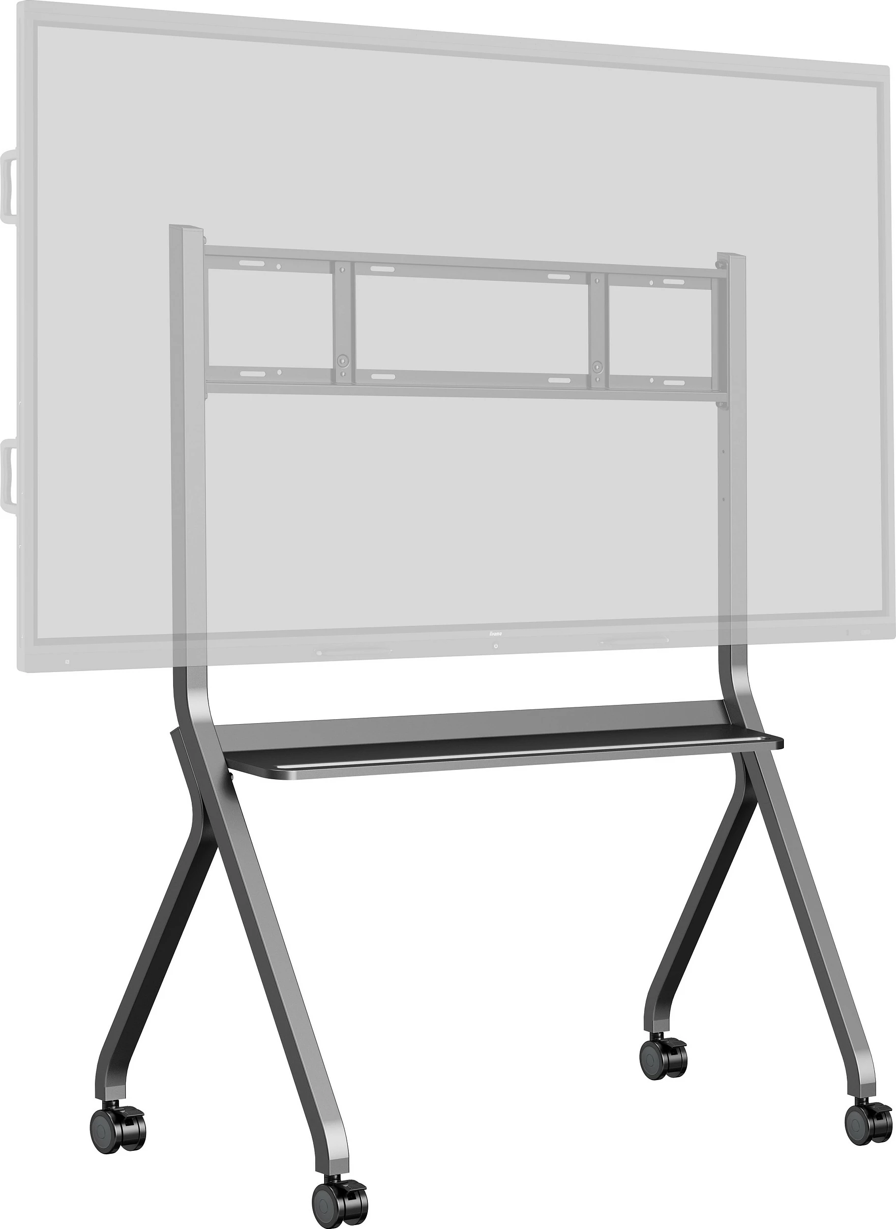 Stativ mobil për ekran iiyama MD-CART02-S1, 55"-86", VESA 800x600, 100 kg, gri