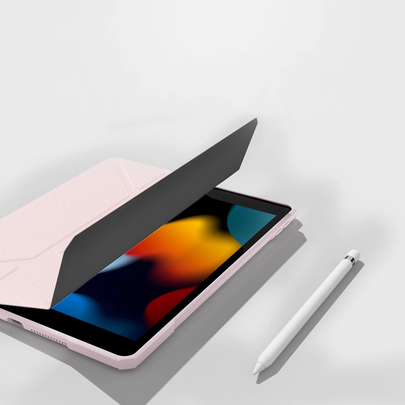 Mbështjellës folio për tablet, AmazingThing, Titan Pro, për iPad Air 11" (2025 M3, 7 gjenerata) me kapak magnetik/stand dhe mbajtës Apple Pencil, rozë