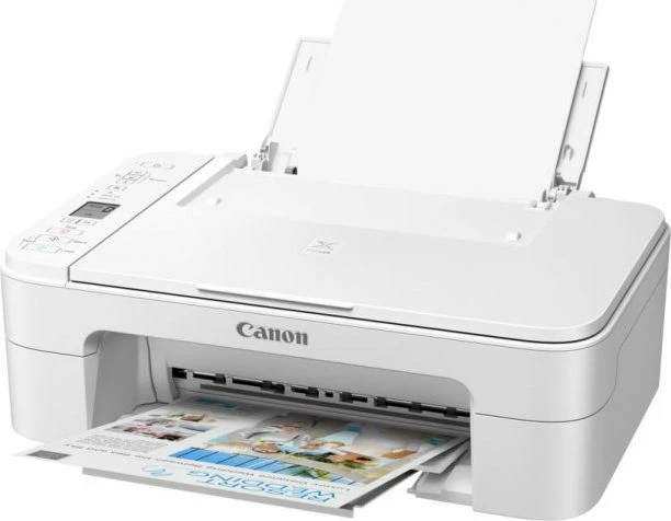 Printer multifunksional inkjet Canon PIXMA TS3351 3771C026, A4, Wi‑Fi, USB, 4800×1200 dpi, i bardhë