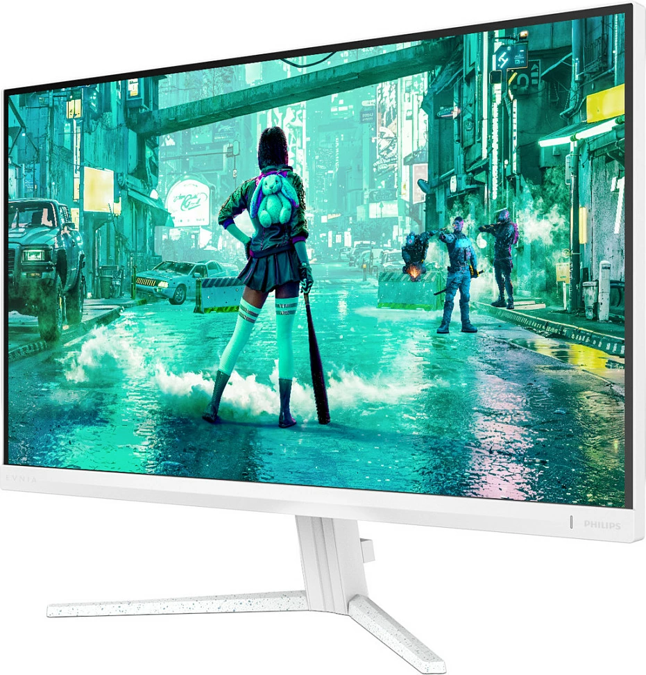 Monitor gaming Philips Evnia 27M2N3201PL/00, 27″ Full HD, Fast IPS, 260Hz, 1ms, HDR10, Adaptive-Sync, i bardhë