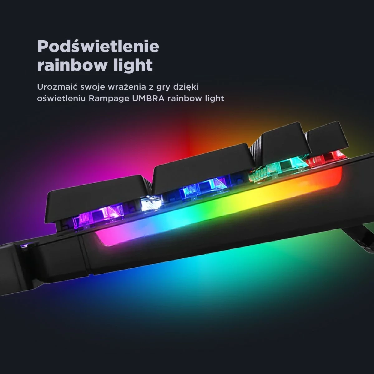 Tastierë mekanike Rampage KB-R86 UMBRA, Red Switch, e zezë