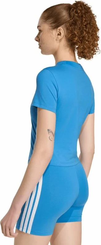 Maicë femra adidas Essentials 3-Stripes Slim Baby KD2341, e kaltër [Madhësia: M]