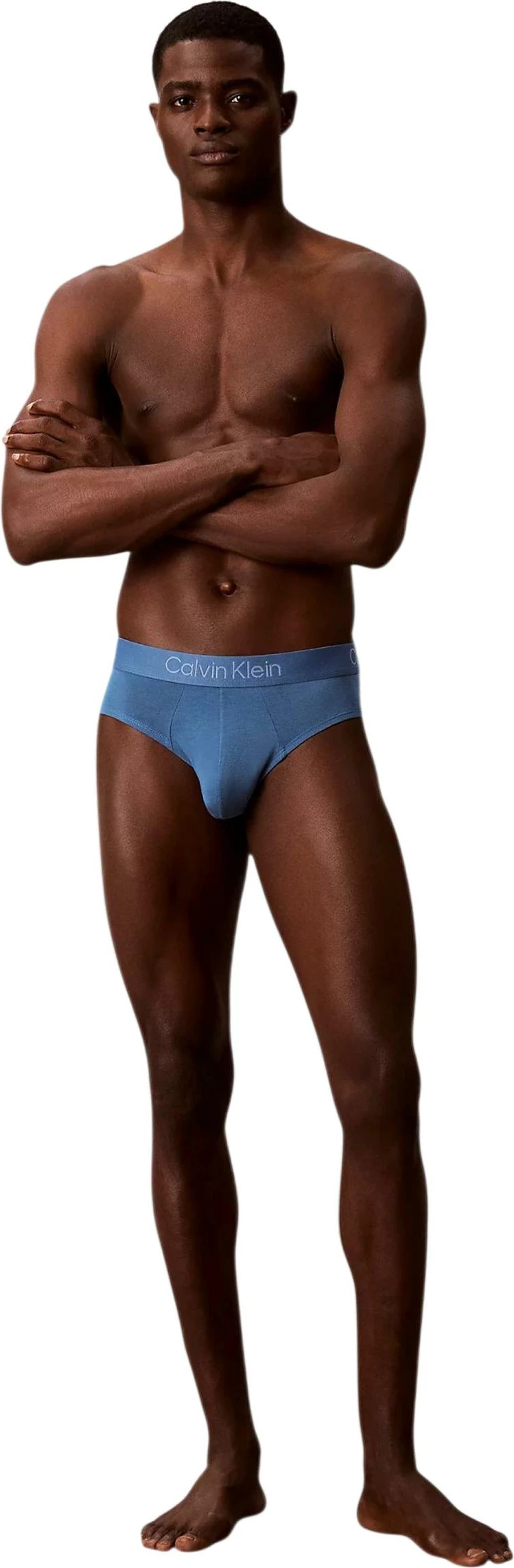 Të brendshme për meshkuj Calvin Klein Underwear Hip Brief 3PK LV00NB4191, bezhë/blu [Madhësia: XL]