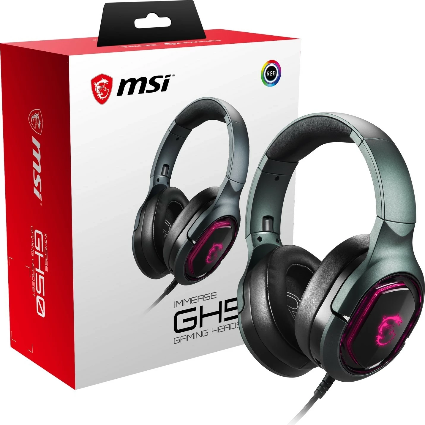 Kufje gaming MSI Immerse GH50, 7.1, USB, të zeza