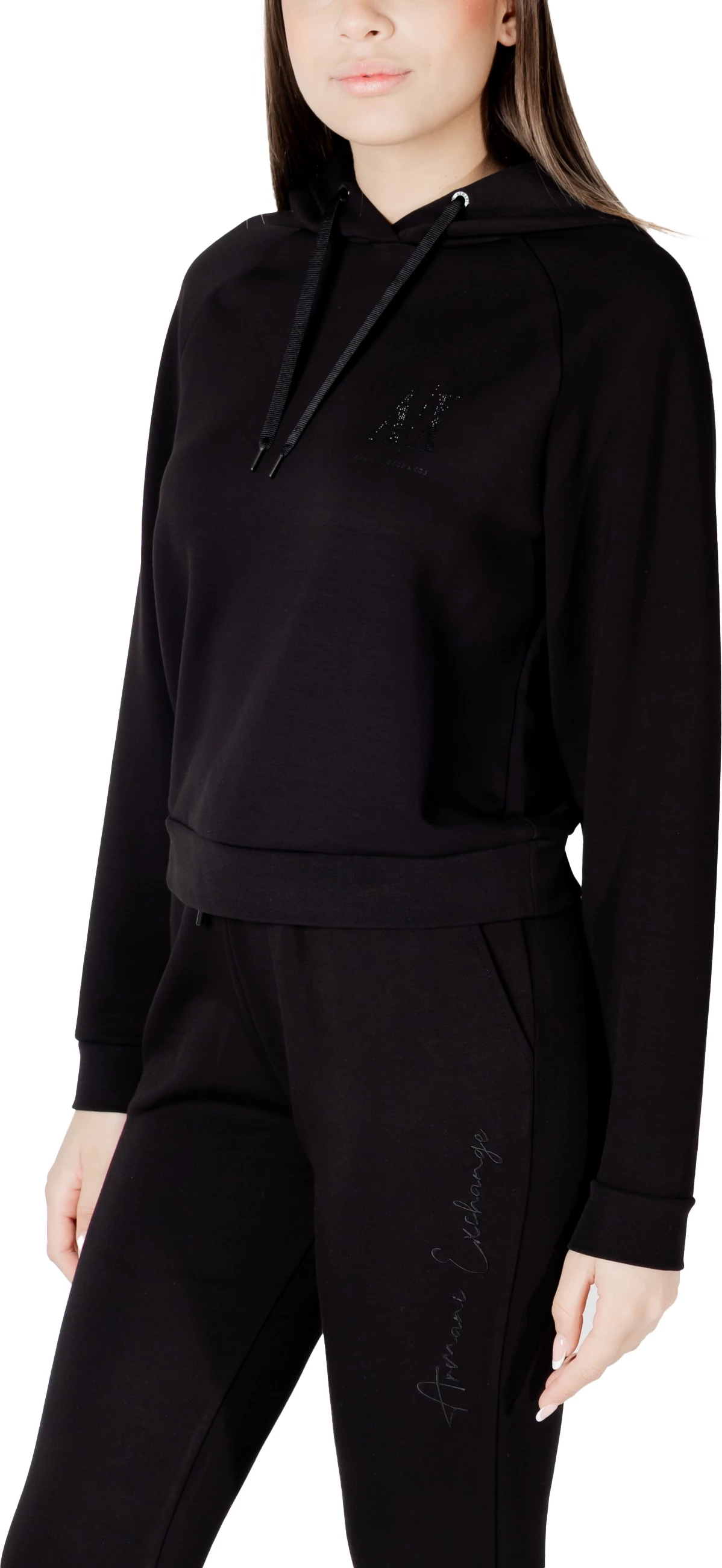 Duks me kapuç për femra Armani Exchange XW000827 AF13397, i zi [Madhësia: M]