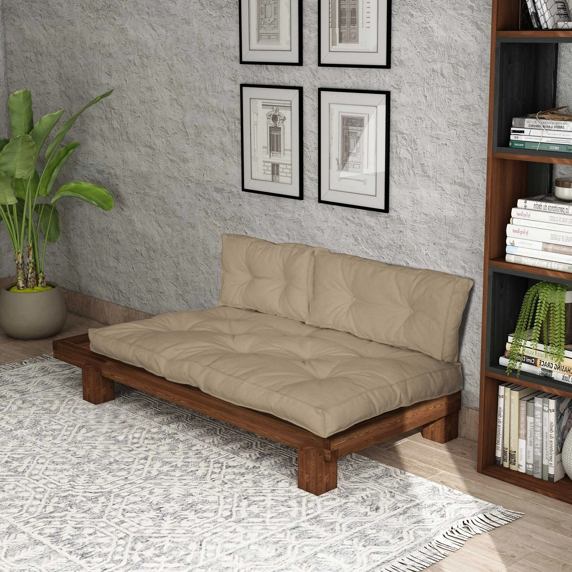 Lounge Atelier del Sofa, ngjyrë arrë dhe deve, CPT8321-200