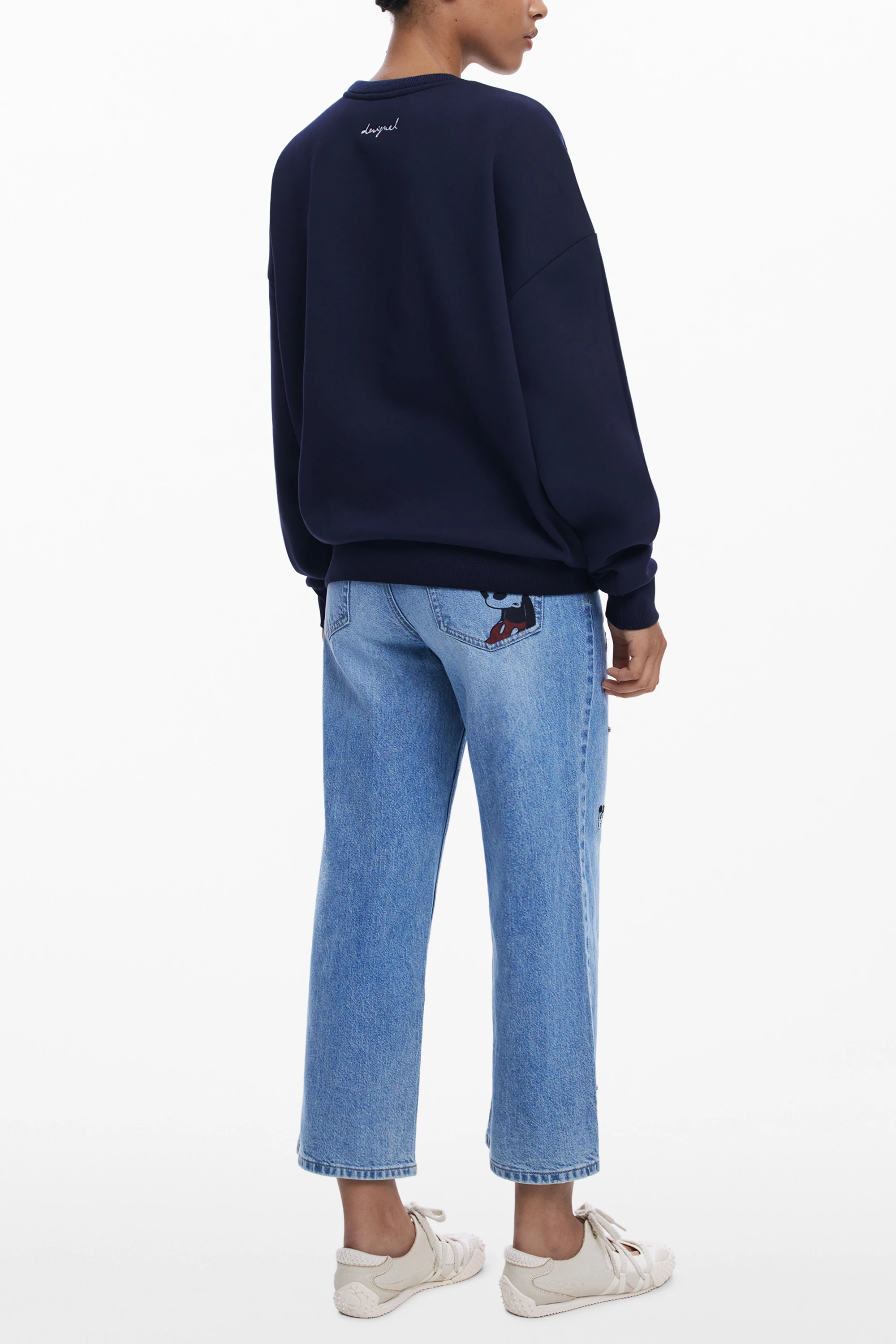 Duks për femra Desigual zip-up Mickey, kaltër [Madhësia: XS]