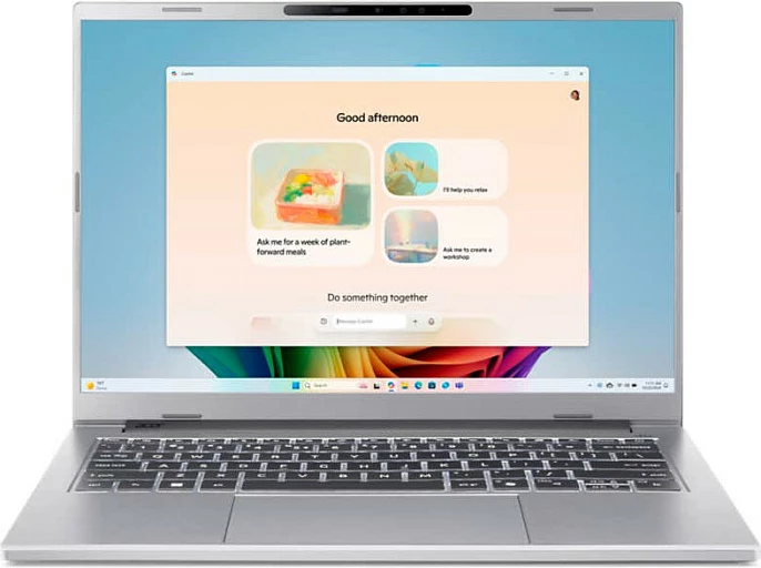 Laptop Acer Aspire 14 AI A14-53M-71LQ, Core Ultra 7, 32GB RAM, 1TB SSD, 14" 1920x1200, Windows 11 Home, Pure Silver