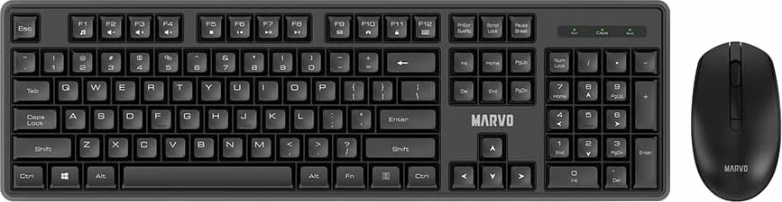 Set tastierë + maus wireless Marvo WS005, 2.4 GHz, SLO/HR layout, i zi