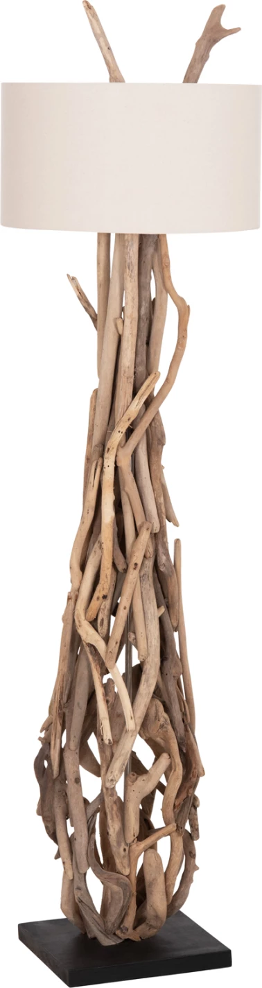 Llambë dyshemeje dekorative ALTAR, dru bregdeti, kapak PVC i bardhë, 44.5x167cm