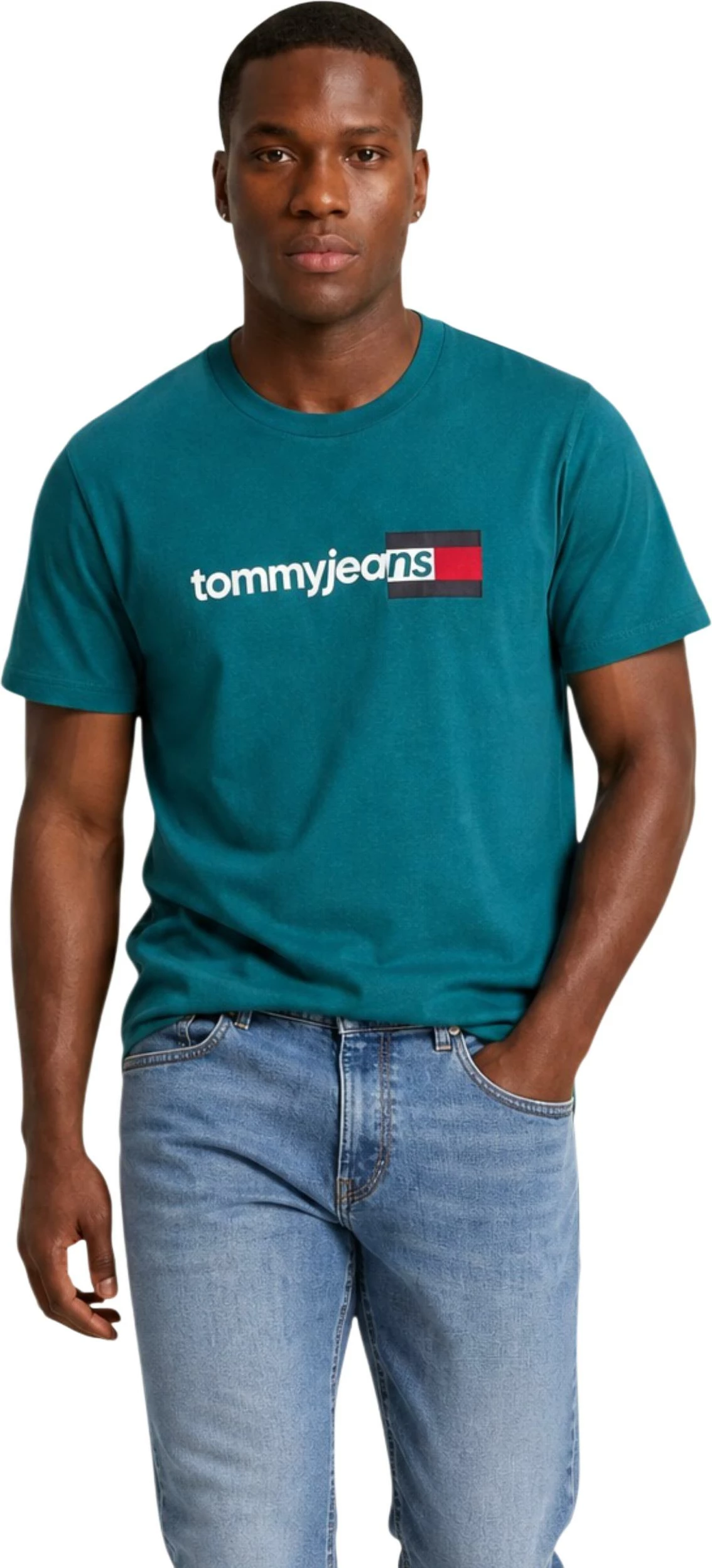 Maicë për meshkuj Tommy Hilfiger Jeans DM0DM23406, e gjelbër