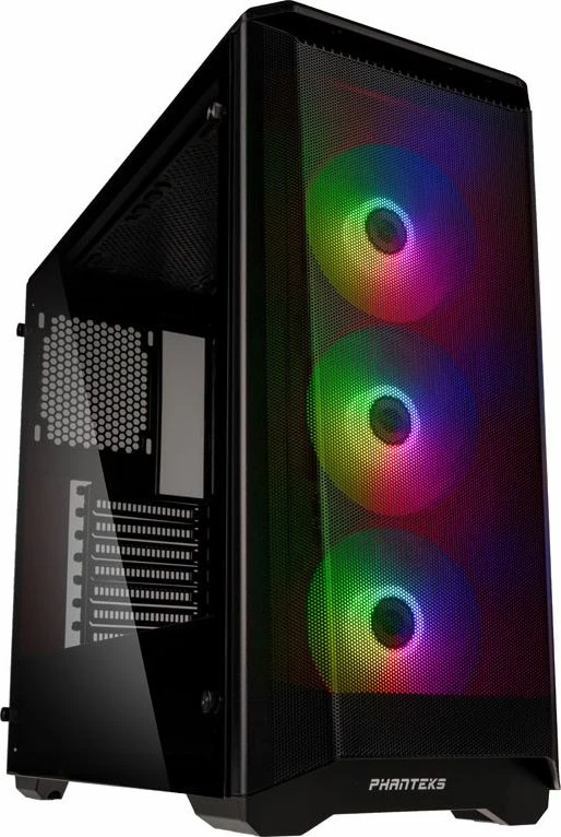 Kasë Phanteks Eclipse P400A DRGB Midi Tower ATX/E-ATX, 3x120mm RGB, xham i temperuar, e zezë