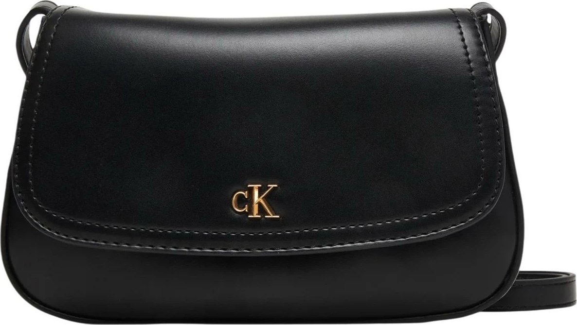 Çantë crossbody Calvin Klein CK Flap Camera LV04F3421G për femra, e zezë