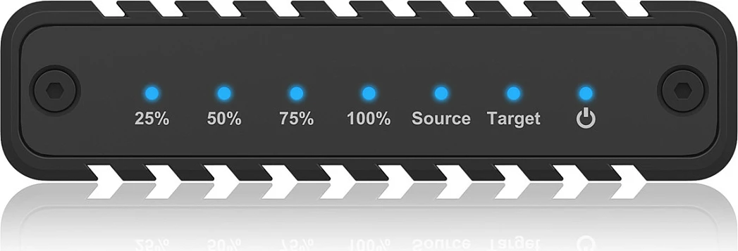 Kasë SSD ICY BOX IB-2817MCL-C31, USB-C 3.2, 2x M.2 NVMe, e zezë