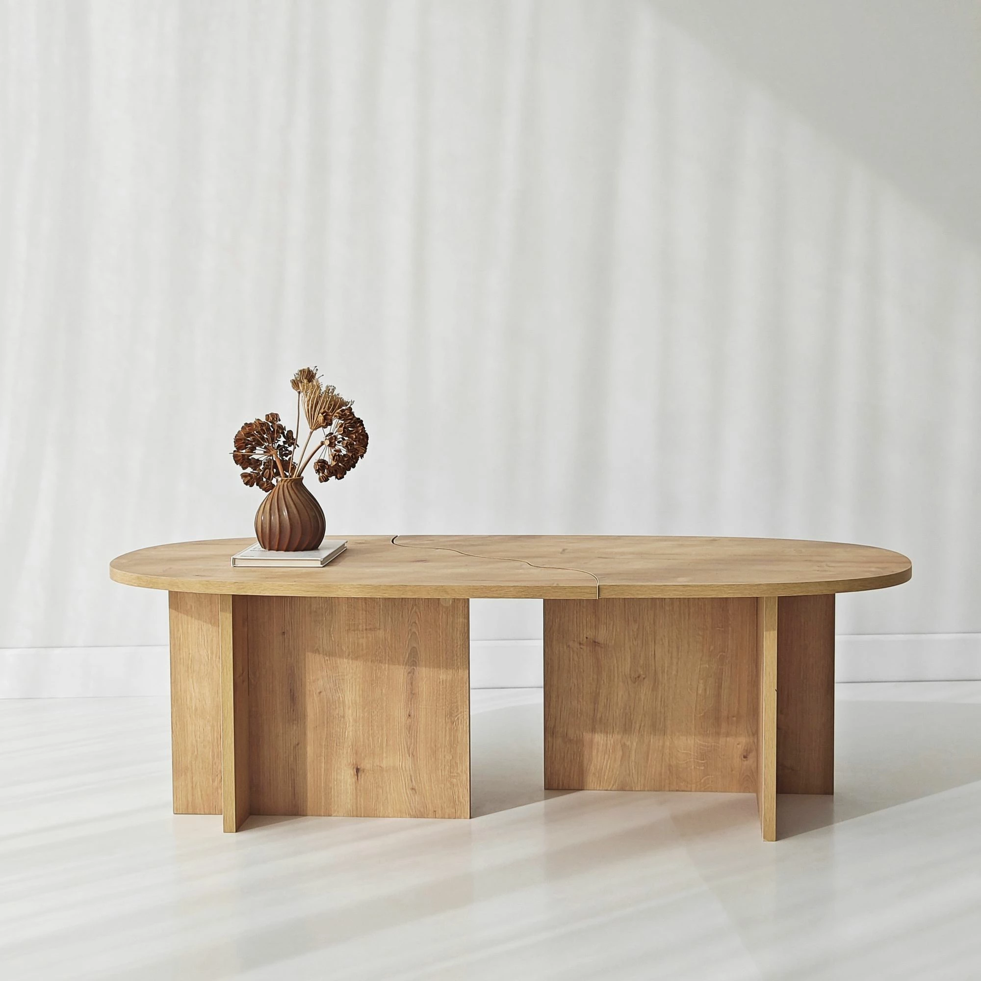 Tavolinë kafeje Skye Decor, ngjyrë lisi Sapphire Oak