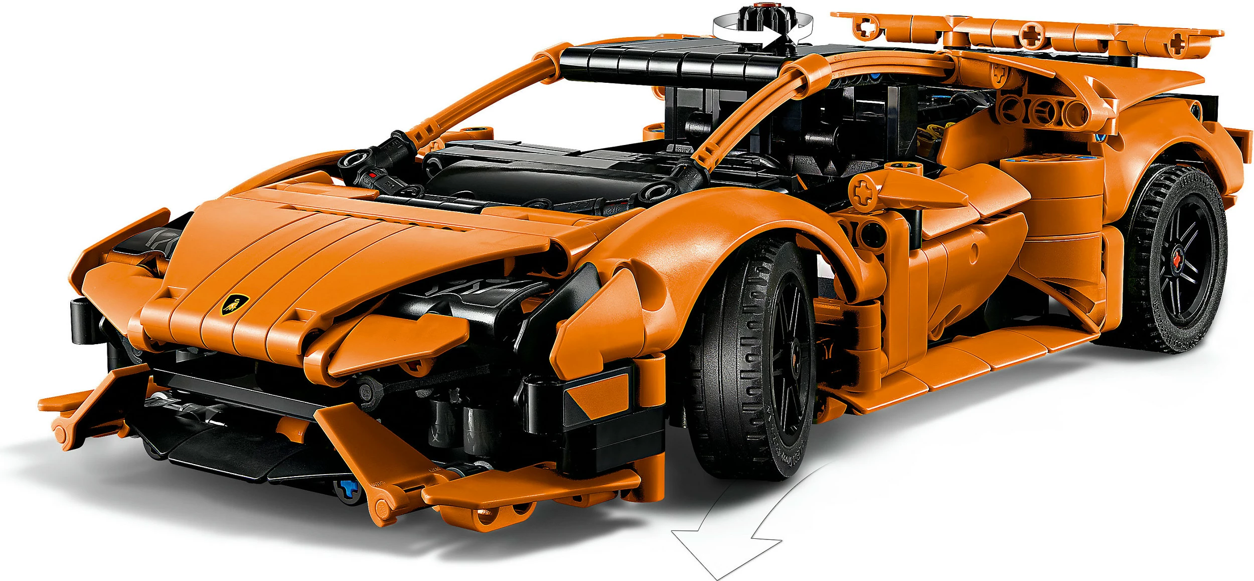 Set LEGO Technic Lamborghini Huracán Tecnica 42196, 806 copa, 9+, portokalli