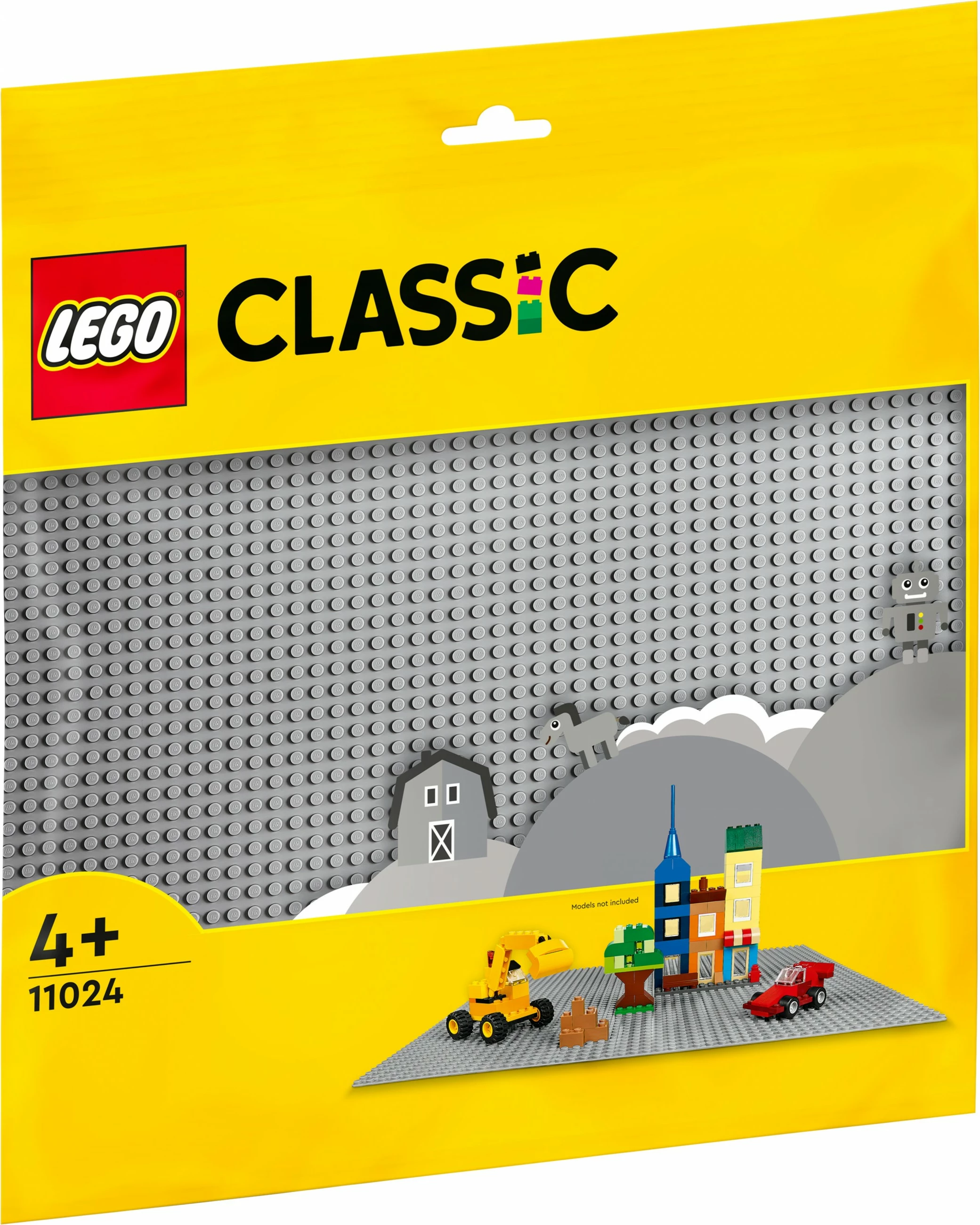 Baza ndërtimi LEGO Classic Grey Baseplate, 48x48-stud, plastikë, shumëngjyrëshe