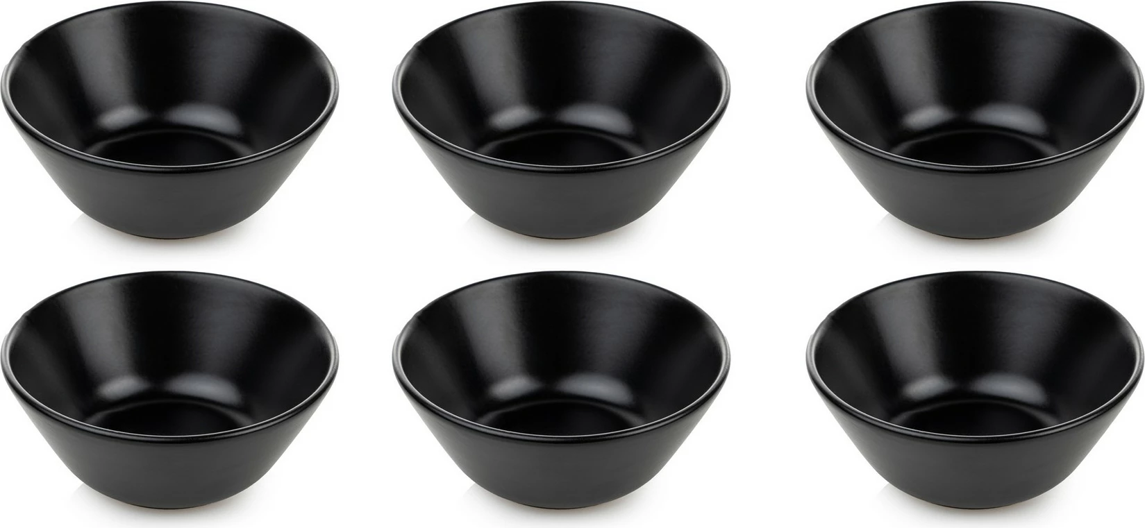 Set tasash qeramike (6 copë), Hermia Concept, ST042406F956A0000000AKA500, ngjyrë e zezë
