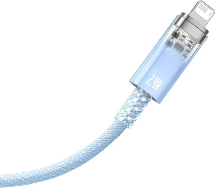 Kabllo karikimi i shpejtë Baseus Explorer, USB në Lightning, 1m, Blu