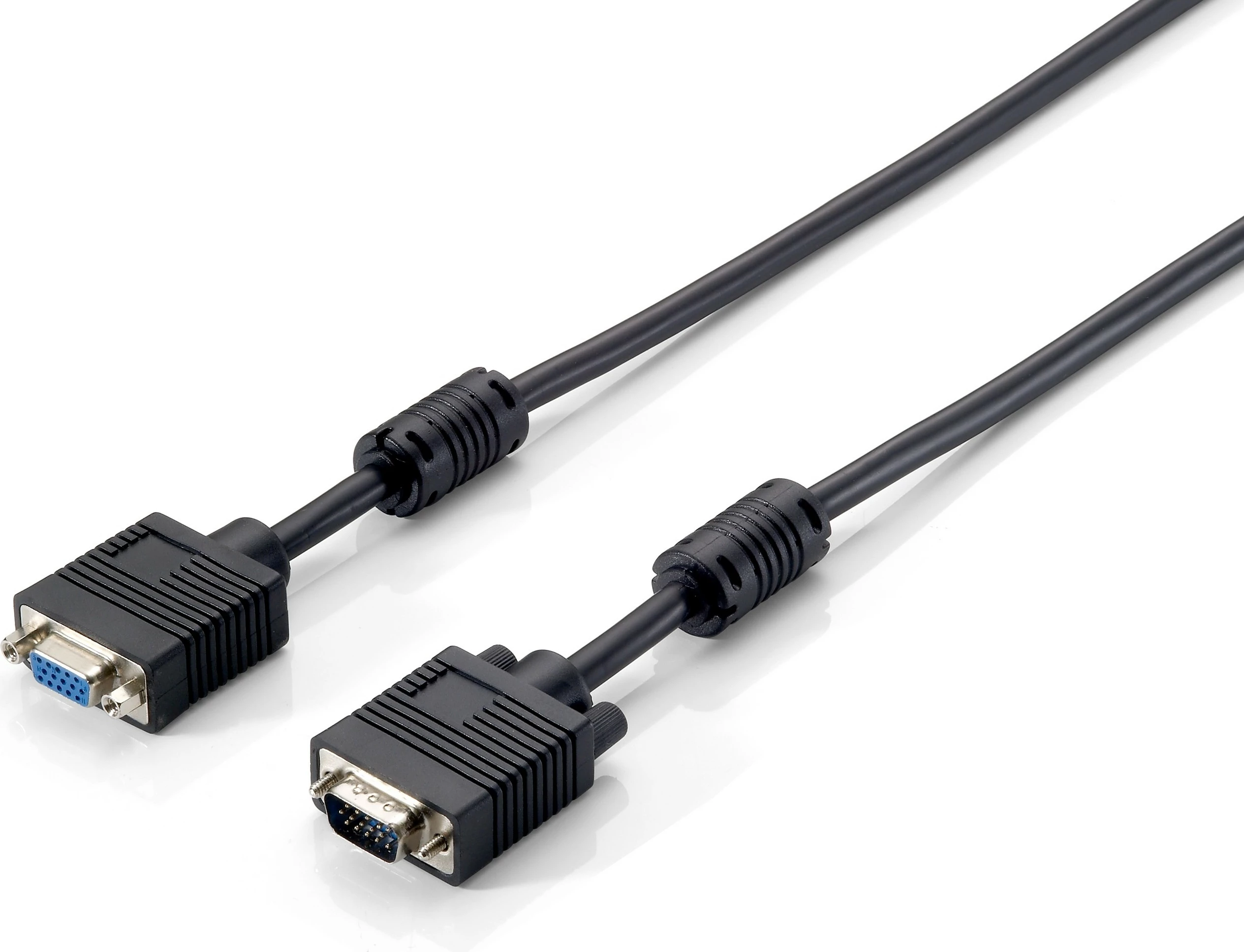 Kabllo VGA zgjatues Equip HD15, 10m, Mashkull/Femër, e zezë