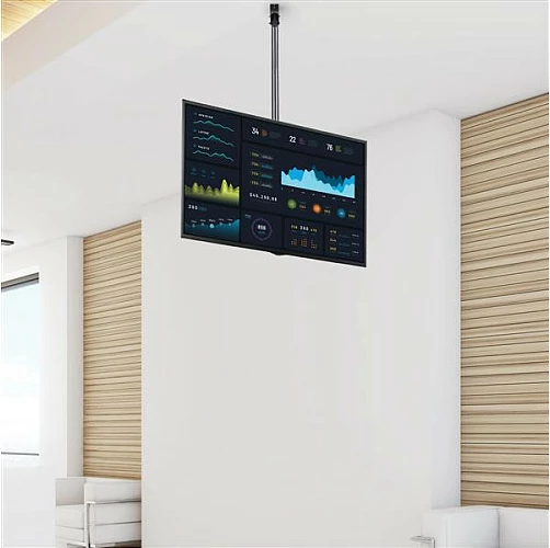 Mbajtëse tavani për TV StarTech, shtyllë 2.5–3 m, VESA 200x200–600x400, 32–75", 50 kg, e zezë