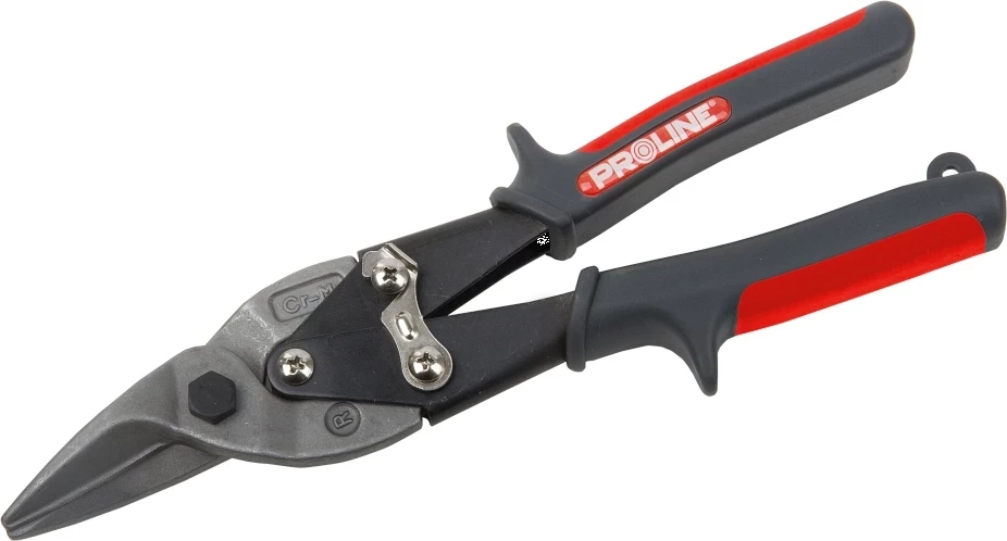 Gërshërë për llamarinë PROLINE 17383, 250 mm, deri 1.5 mm, zezë/kuqe