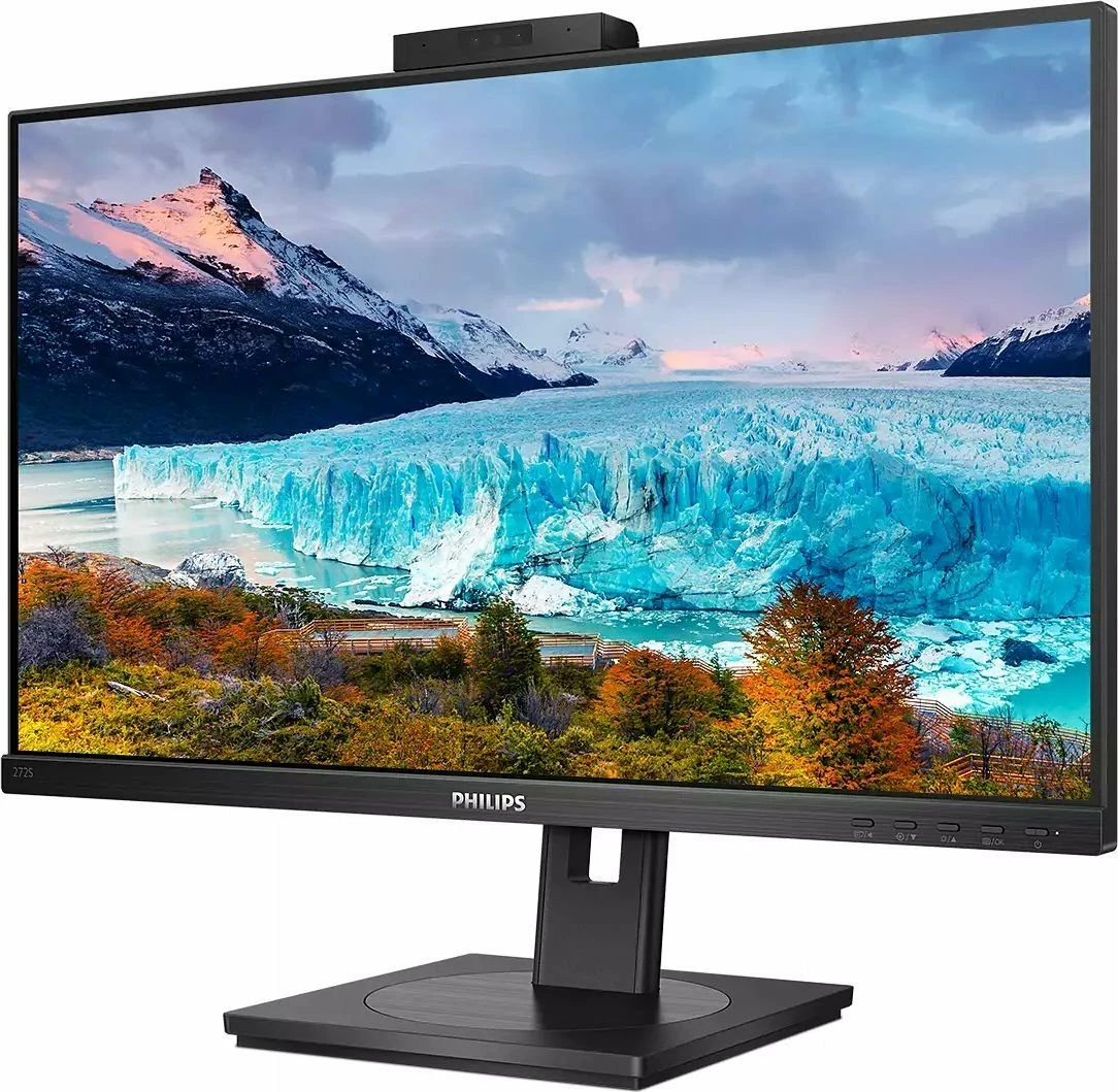 Monitor Philips S-line 272S1MH/00 27" IPS Full HD 75Hz me webcam, USB 3.2 HUB, HDMI/DP/DVI/VGA, i zi