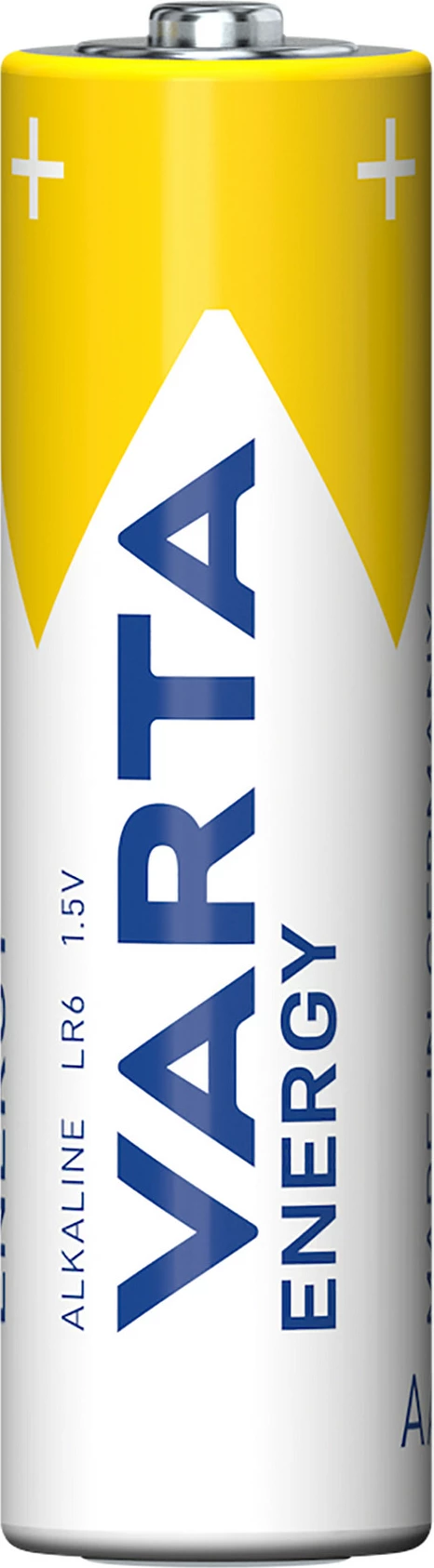 Bateri Varta Energy AA (LR6) 1.5V, alkaline, paketë 30 copë, blu/bardhë/verdhe