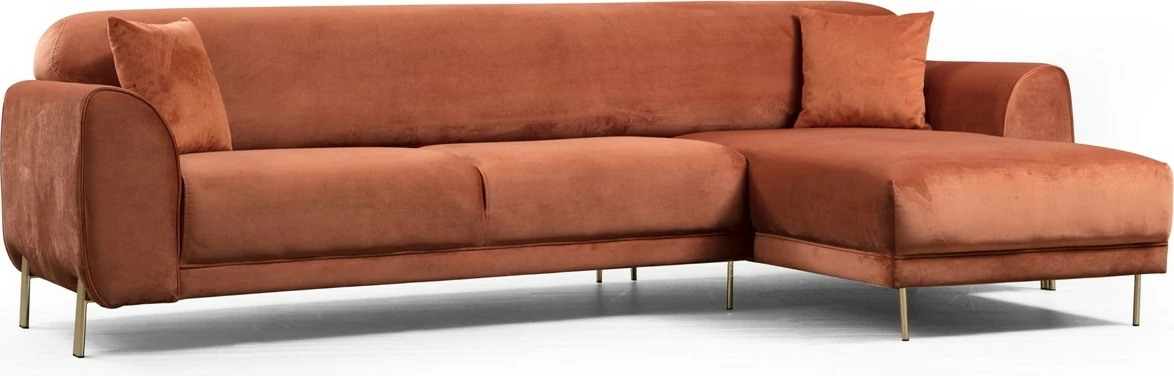 Kënd divan-krevat Atelier del Sofa, kënd i djathtë, ngjyrë kanelle (L3-Chl)