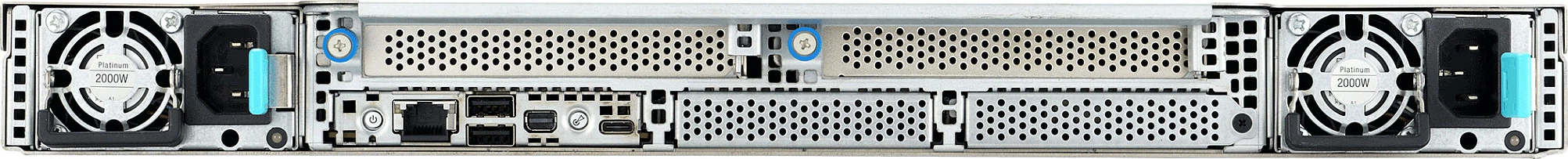 Server ASUS RS700A-E13-RS12U, Rack 1U, 12x 2.5" NVMe, 2000W, Black/Silver