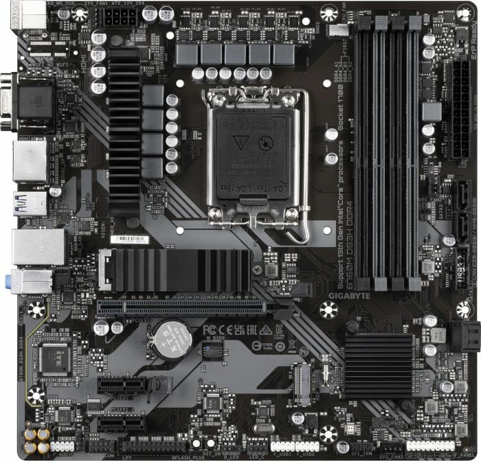 Pllakë amë GIGABYTE B760M DS3H DDR4, LGA1700, mATX, DDR4 deri 128GB, 2x M.2, 2.5GbE, e zezë