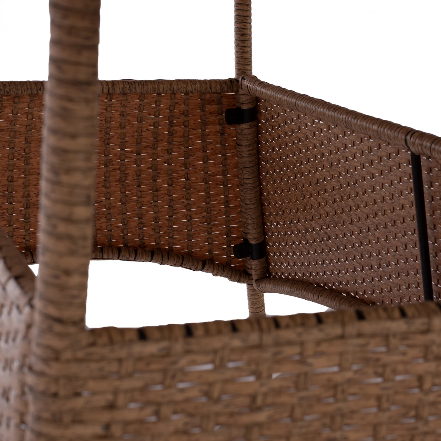 Tavolinë metalike Minsk rattan, ngjyrë bezhë-kafe, FH5507.02, 150x90x75 cm