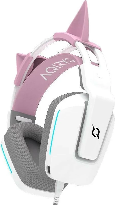 Kufje gaming Aqirys Alya 7.1 VS, me mikrofon, të bardha
