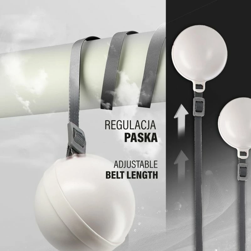 Hula hop HMS HHM16 me magnet dhe peshë, i bardhë me numërues