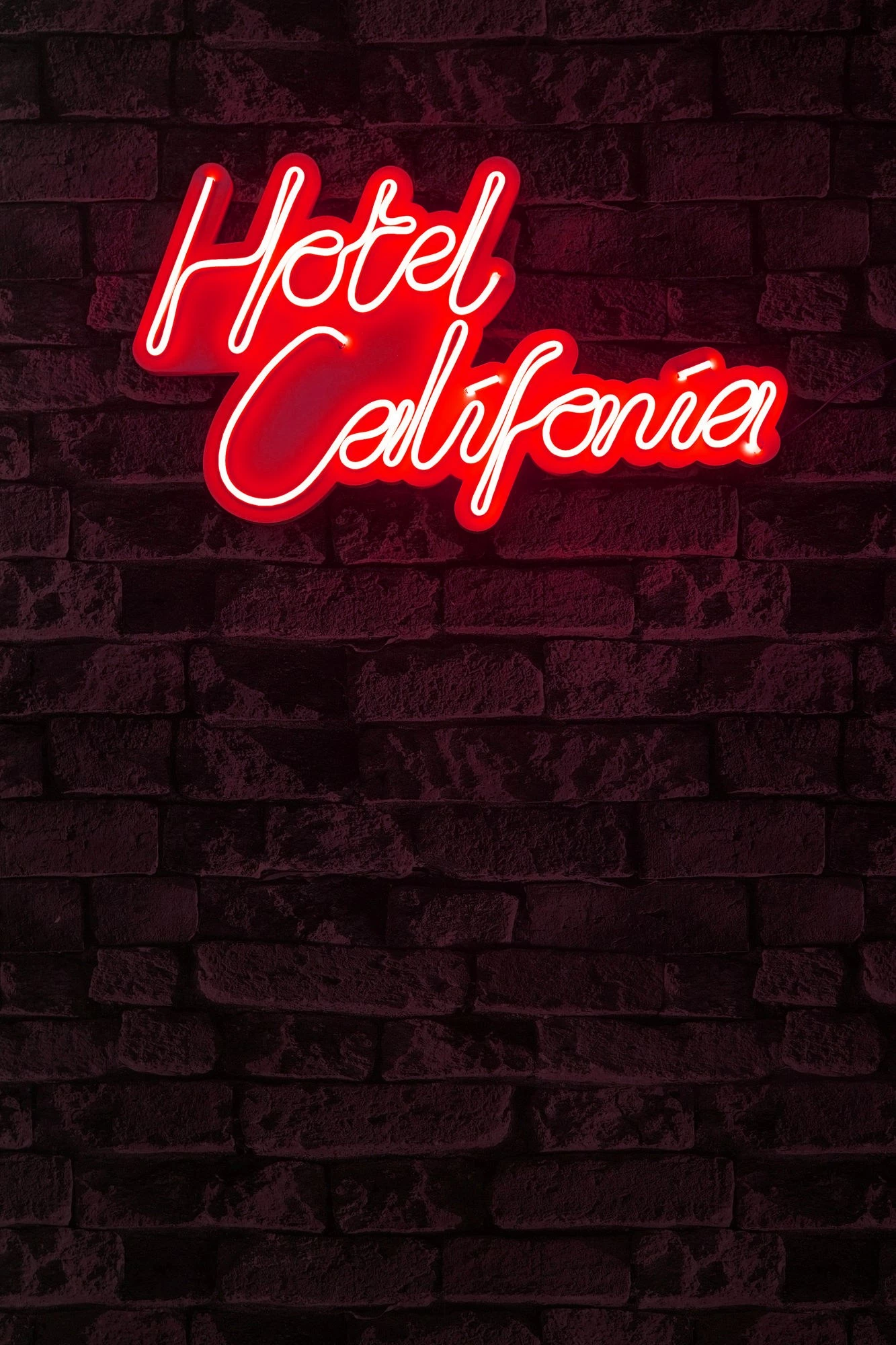 Dritë dekorative LED plastike, Hotel California, e kuqe