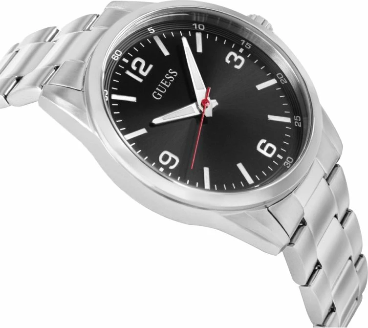 Orë dore për meshkuj Guess Easton GW0965G1, argjendtë