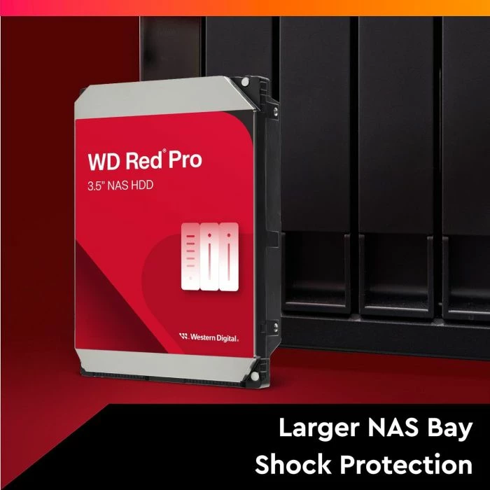 Hard disk i brendshëm WD Red Pro WD4005FFBX 4TB 3.5\" SATA III 6Gb/s 7200rpm 256MB, e kuqe
