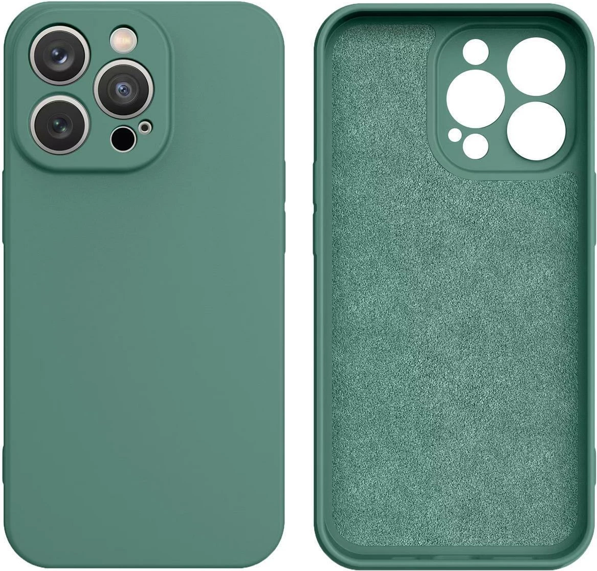 Mbështjellës silikoni Hurtel për Samsung Galaxy A14 5G / Galaxy A14, i gjelbër